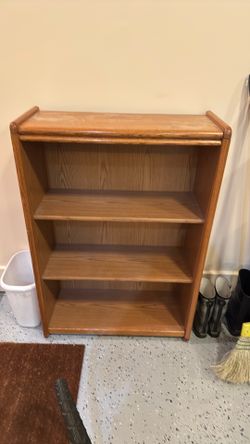 Wood bookshelf