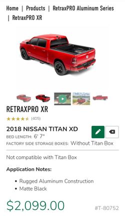 ReTrax Locking Tonneau cover (with T-slot Rails)