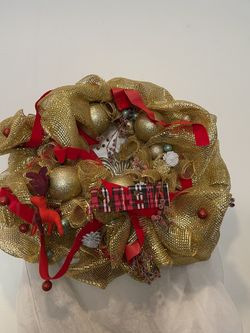 Gold Christmas Wreath  