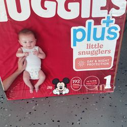 Huggies 192 Diapers (1) + 30 Diapers New Born