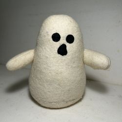 Halloween Baby Wool Ghost Weighted Bottom Tabletop Decor New