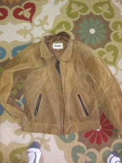 Mens vintage large leather jacket