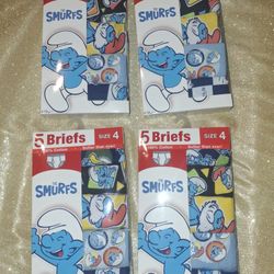 Smurfs Boy's Briefs Size 4 $6 Each Pack 