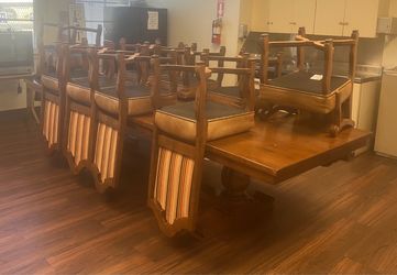 Spanish Revival Style Dining Set Solid Wood