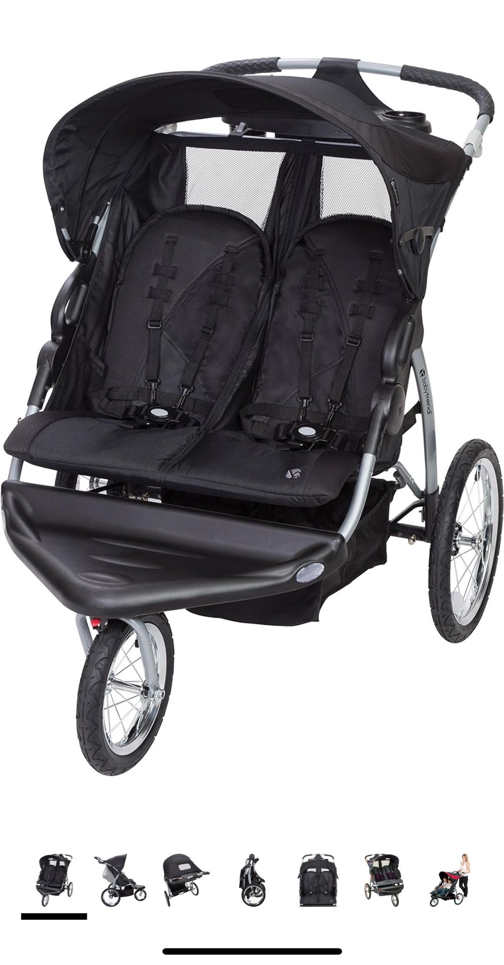 Baby Trend Expedition Double Jogger Stroller, Griffin