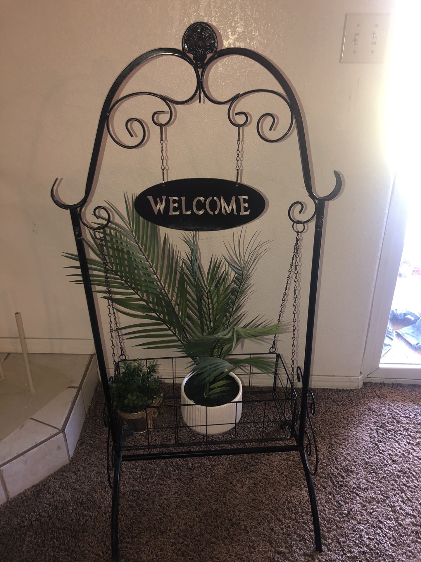 Plant stand for porch plants not included