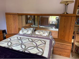 Oak Bedroom Set - 3 piece