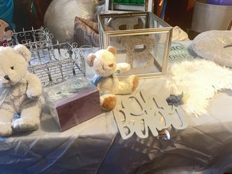 21 Piece Baby Boy Room Dec Or Baby Shower