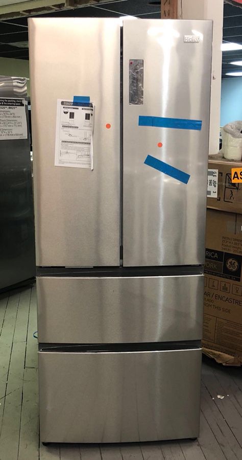 Haier 15 cu-ft French Door Refrigerator 28"width Stainless Steel - $699 (1 Market St, Passaic (H.Vazquez Regale)