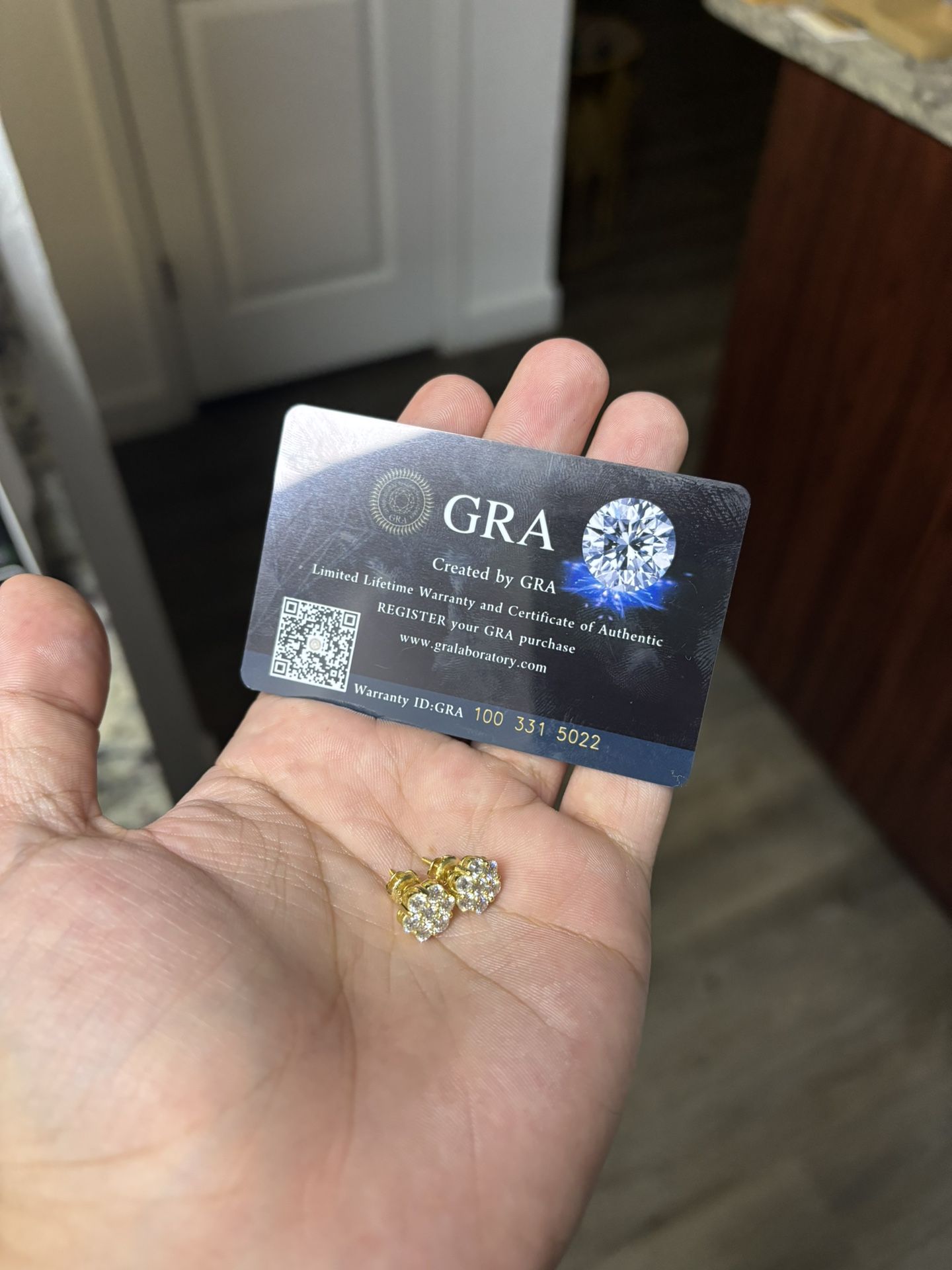 925 Silver Moissanite Earings