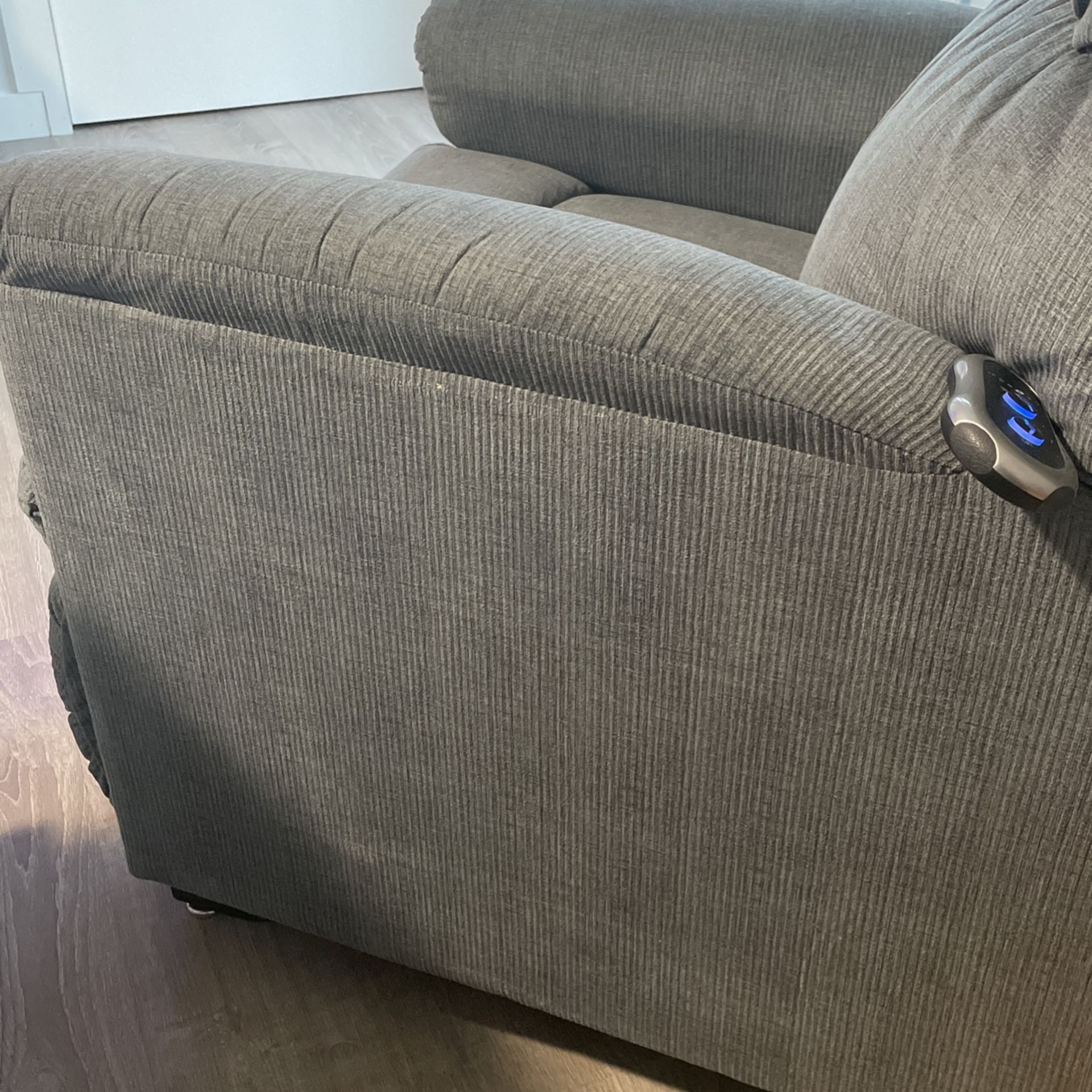 Lazyboy Powerlifting Standup Fabric Recliner Chair Grey for Sale in