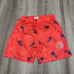 Eric Emanuel x BAPE Basic Short Red