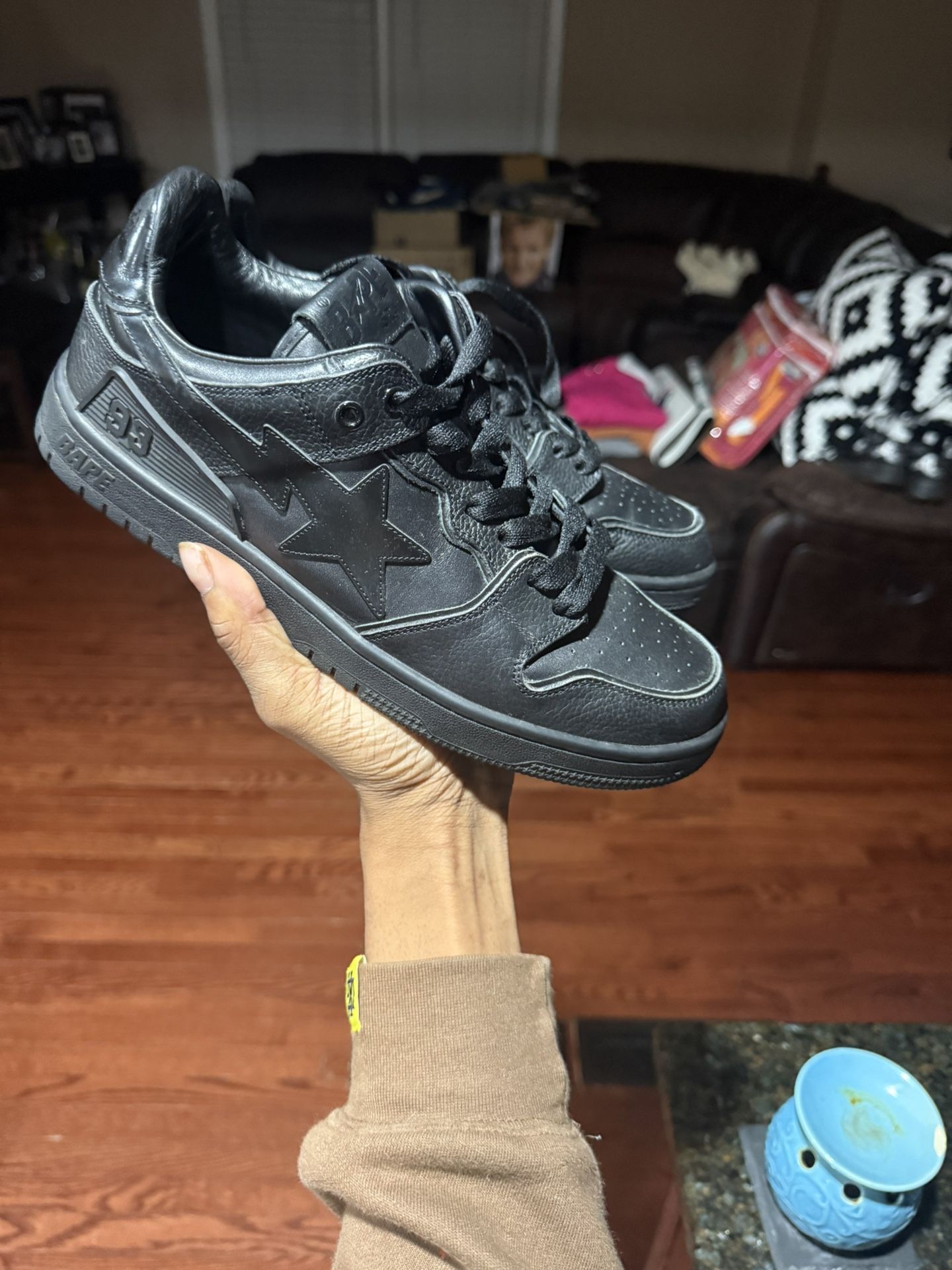 all Black Bape Shoes