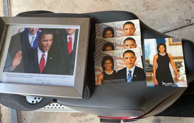 Presidential memorabilia Obama & Biden signed by Biden.