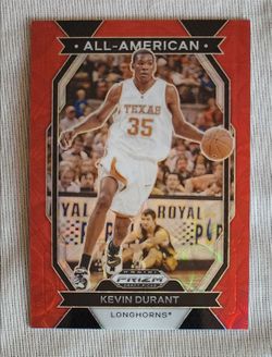 Kevin Durant Red Refractor 2024 Panini Prizm Draft Picks Basketball Card