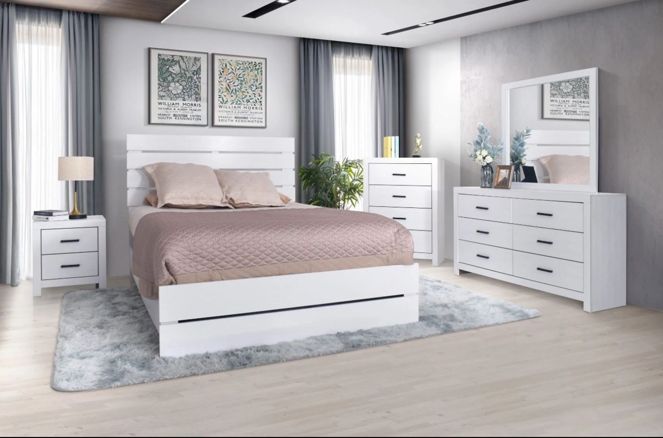 BEDROOM SET ALL NEW IN BOX TWIN/ FULL/ QUEEN/ KING JUEGO DE HABITACIÓN TODO NUEVO EN SU CAJA