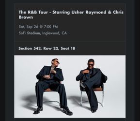 Usher & Chris Brown Ticket (1 ticket)
