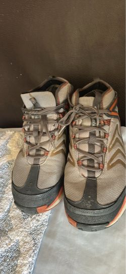 Trail Running Sneakers Tan and Orange