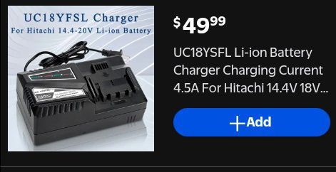 Hitachi battery charger