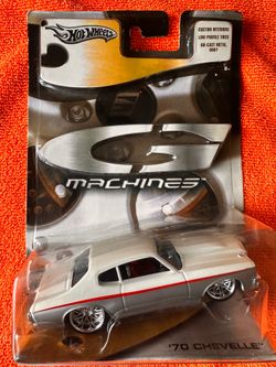 Hot Wheels G Machines 1970 Chevelle White Diecast Custom Interiors 1:64