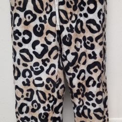 Secret Treasures Leopard Print Lounge Pajama Pants with Pockets L 12-14
