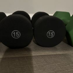 15 Lb Pair Of Dumbbells