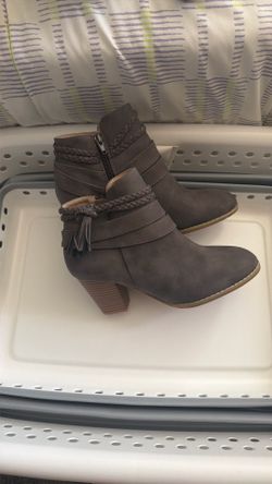 Grey booties