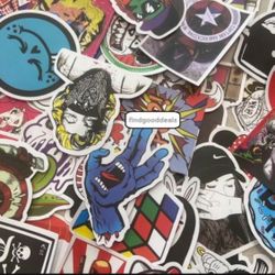 100 PCs Skateboard stickers lot  Random Assorted vinyl laptop luggage decal door longboard  Collectibles stickers For Bikers Holidays Art Summer  