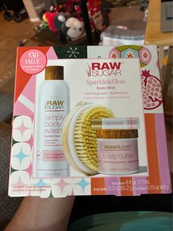 Raw Sugar Sparkle & Glow Body Bliss Gift Set – New