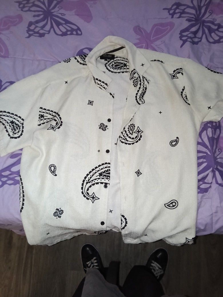 Casual Short Sleeve Button Down