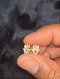 Hamsa Hoop Earrings