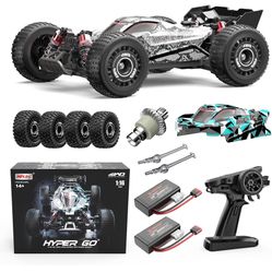 HYPER GO H16PL 1/16 RTR Fast Brushless RC Buggy for Adults, Max 38 mph RC Truck, 4WD High Speed Racing Car with 2S 2000 mAh Battery for RC Basher