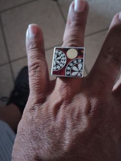 Menegatti Phillip Gabriel 925/18kt/Diamond Ring Sz8-8.5