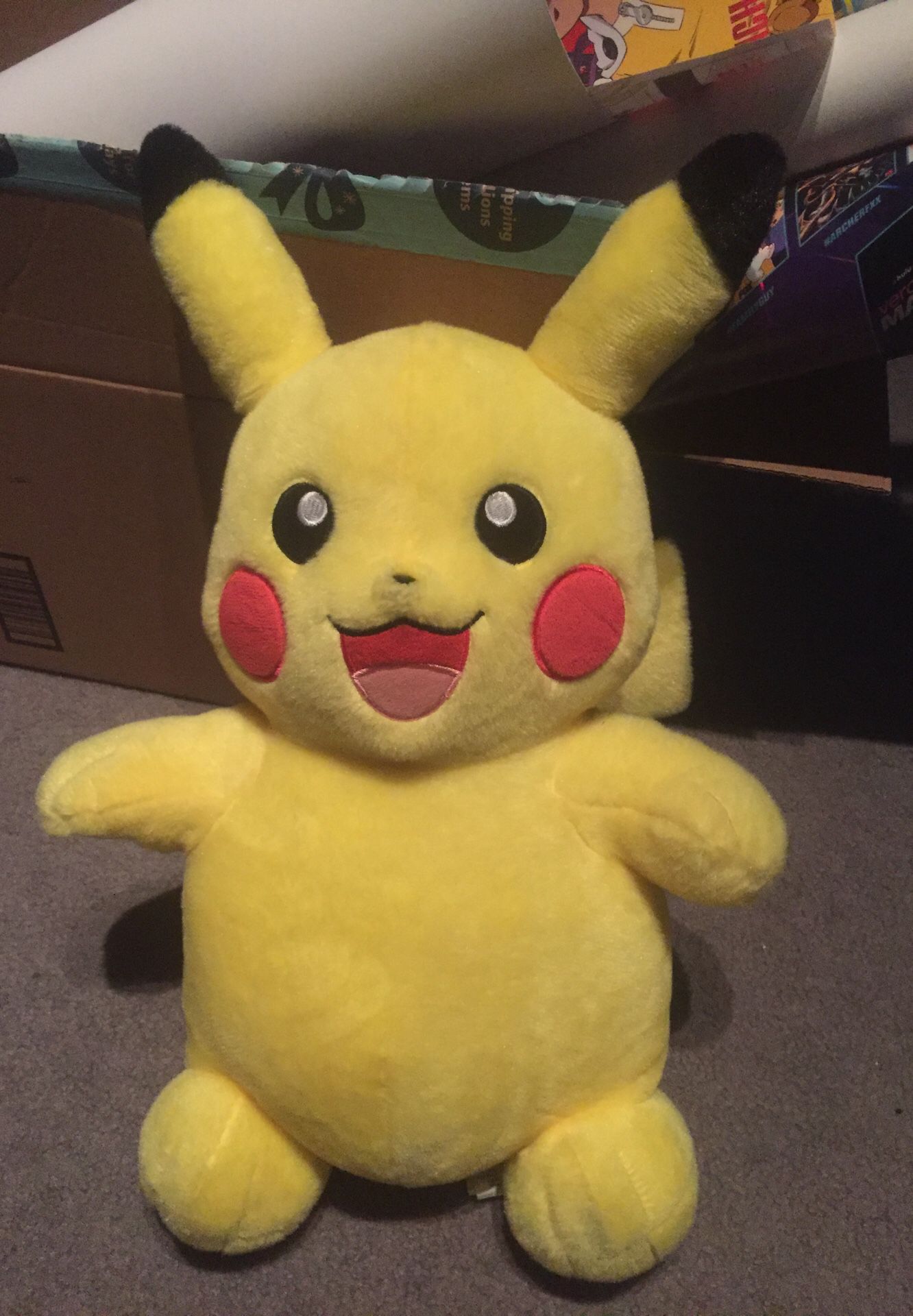 Large pikachu build a bear stuffed animal plush