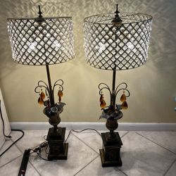 Antique Seth Thomas Table Lamps