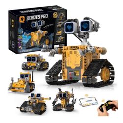 New 5-in-1 STEM Robotics Kit for Kids Ages 6-12 348pcs