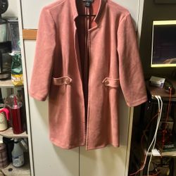 Fake Suede Blazer Size Medium Ugg