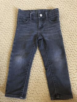 babyGap Toddler Boy Washed Black Slim Jeans - Size 3 Years