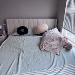 Queen Bed + Mattress + 2 Nightstands + Chest