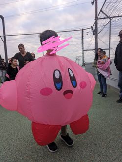 Self inflating Kirby costume (kids)
