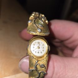 17 Jewel Vintage Hidden Watch Bracelet 