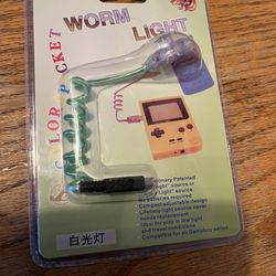 New Spiral Green Worm Light Works On Nintendo GameBoy Advance GBA Or Game Boy Color & Maybe GBA SP 