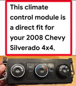 (OEM)-GM Heating & Control Panel