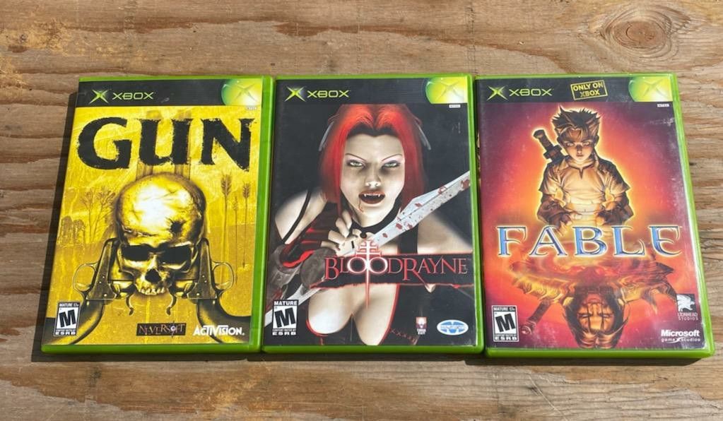 Gun, Bloodrayne & Fable Video Games on Xbox