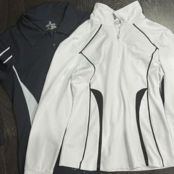 Jack Smith Pullover 1/4 Zip Top Women's S White Long Sleeve Active Golf Tennis 2