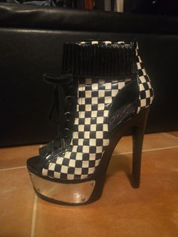 Womens size 8 platform heels and wedges.