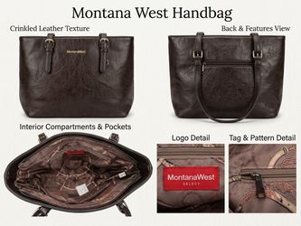 Montana West Brown Tote Bag