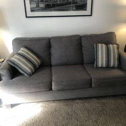 Queen Size Grey Sofa Sleeper!!