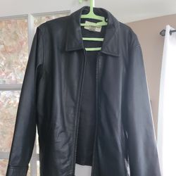 Eddie Bauer Leather Jacket Women Size XL