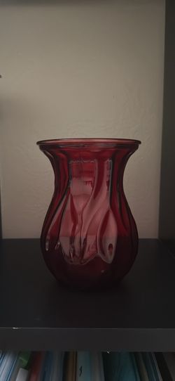 Red vase